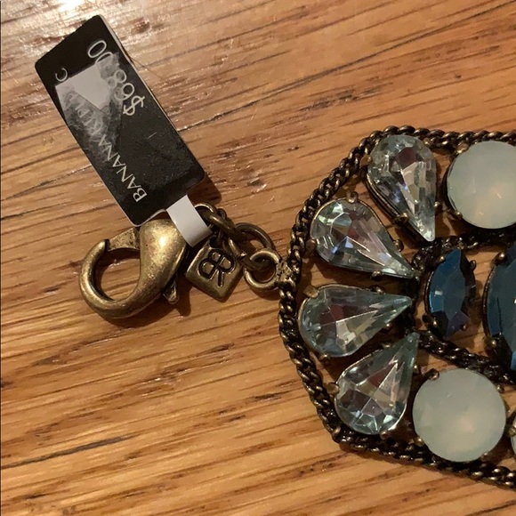 Banana Republic large cuff bracelet blue gems nwt - Picture 2 of 4